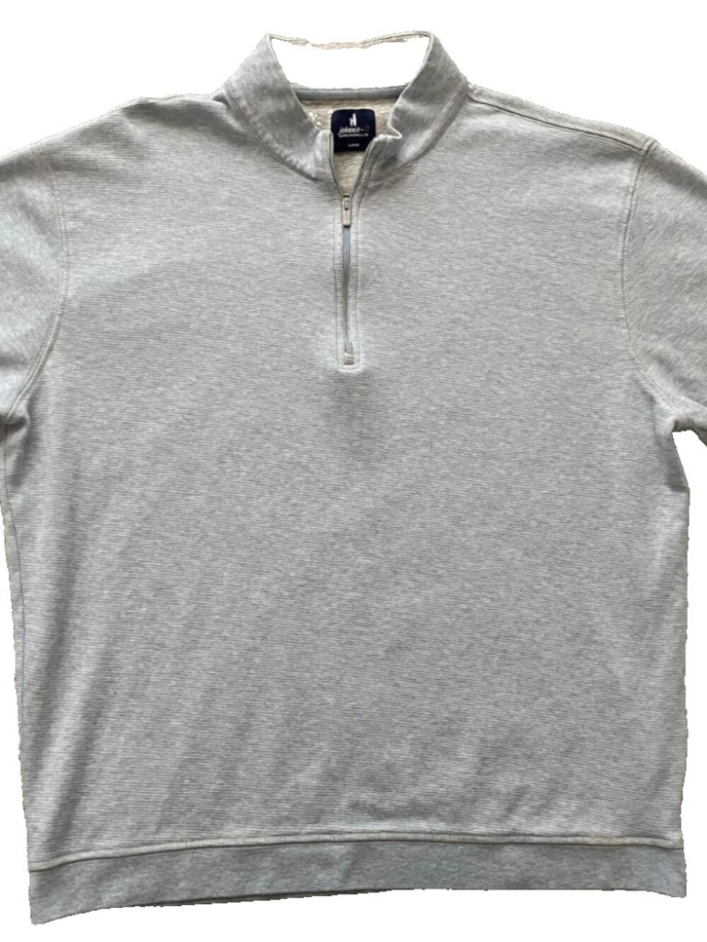 Johnnie-O Hanks Lightweight Textured 1/4 Zip Lapis Blue Long Sleeve